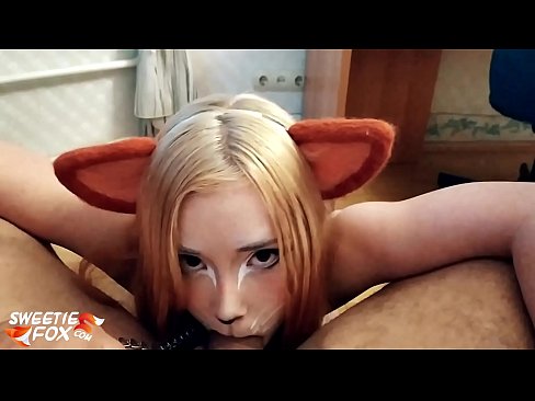 ❤️ Кицунэ заглотить хуй и сперма в рот ️ Анальное порно у нас ️